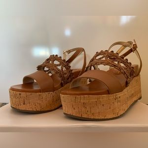 Brown Platform Sandals, NWT | Size 6 | Leather | Jessica Simpson | Tan | Boho